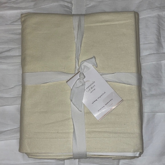 Pottery Barn Other - NWT Pottery Barn Cal King Bedskirt Ivory